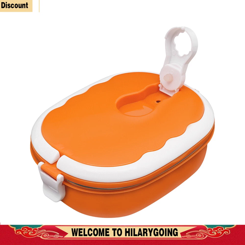 Lunch Box 0.9L/30.4oz Warmer Bento Box Portable Food Container Stainless Steel