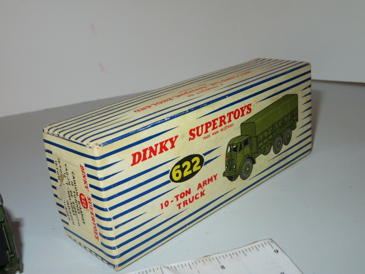 Vintage Dinky Supertoys Toys No. 622 10 Ton Army Truck w/ Box