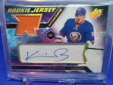 2020-21 UD SPX Rookie Jersey Auto Gokd Kieffer Bellows /49 New York Islanders 