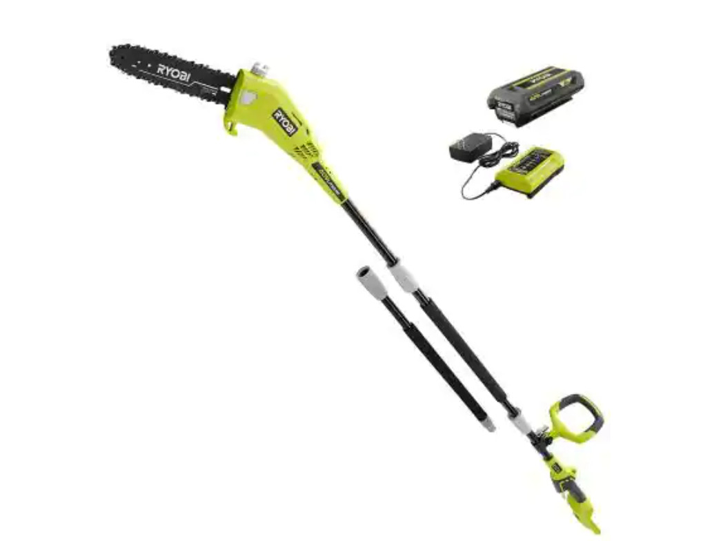 Ryobi  10" 40V  Pole Saw with Battery + Charger