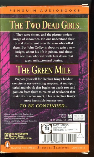 Audio Book " The Green Mile" Steven King.. 6 Cases 2 Cassettes per box - Picture 3 of 8