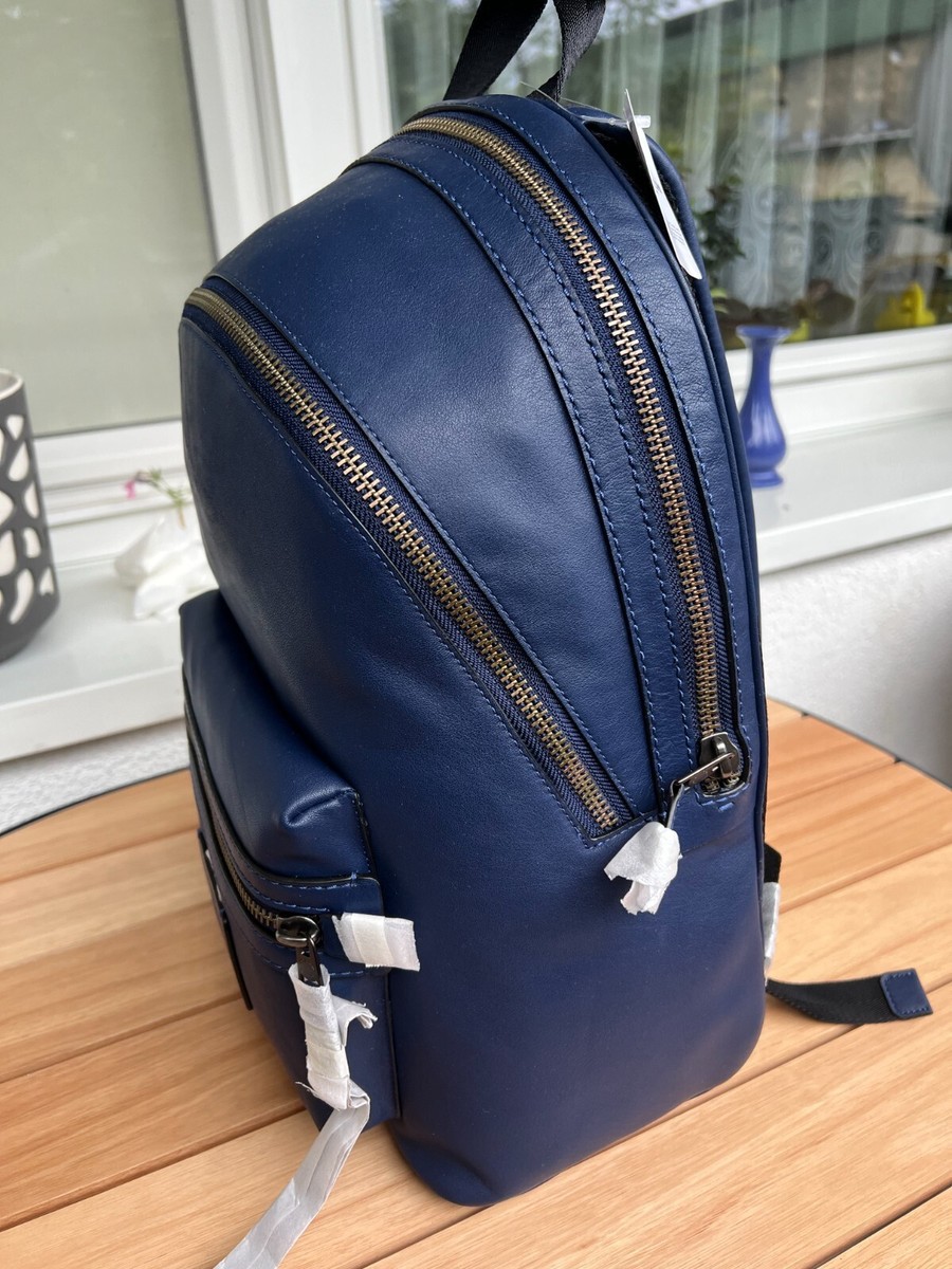 Coach Academy Leather Backpack in Blue Brand New with tags | eBay Coach Academy Leather Backpack in Blue Brand New with tags | eBay