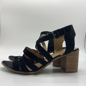 franco sarto black strappy sandals