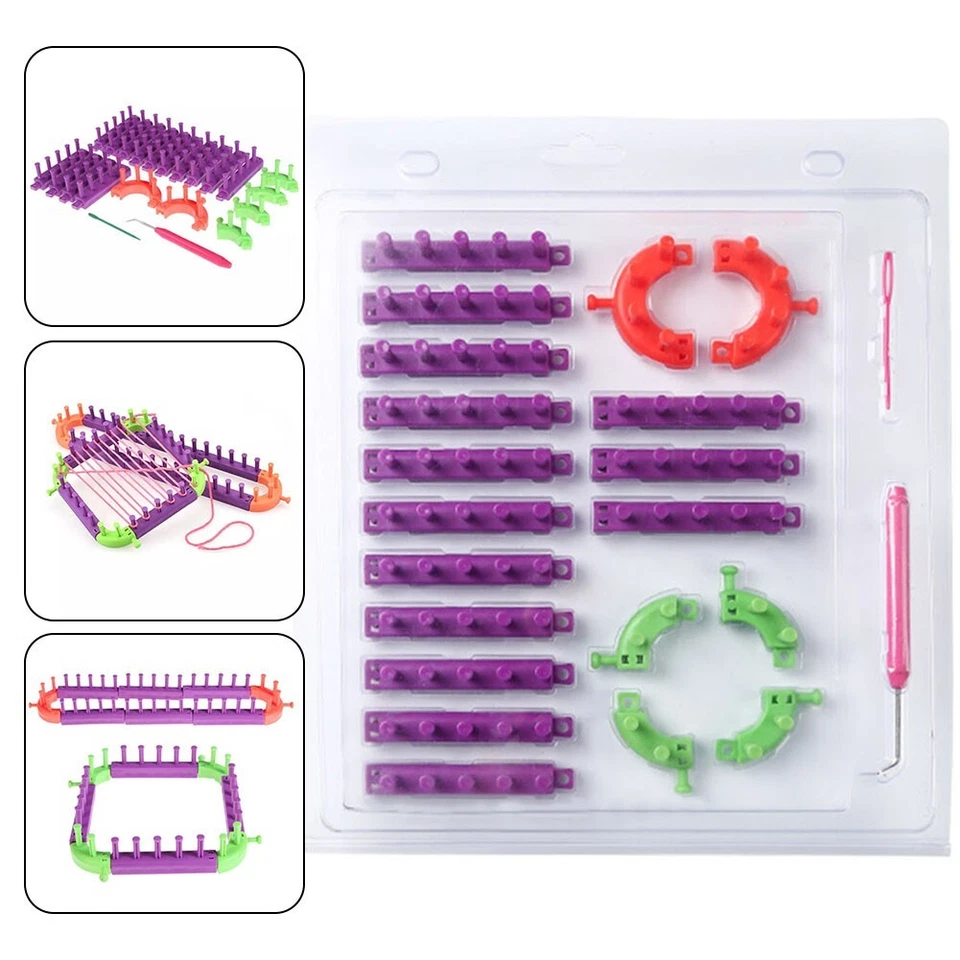 Strickmaschine Stricken Gewebte Schals 28*33 Cm DIY Gespleißte Webstuhl - Bild 3 von 4
