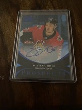 2020-21 metal universe Skybox Norris Blue Sapphire Auto Rookie Sens Rare!