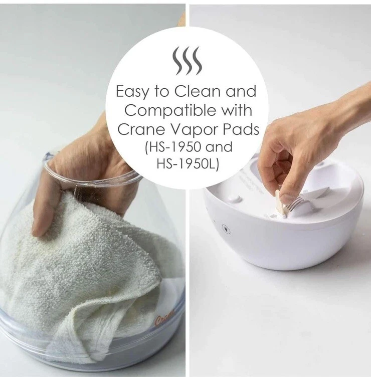 Humidificador ultrasónico de niebla fría Crane EE-5306CW 4 en 1 - transparente/blanco Foto 2 de 4