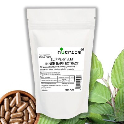 Nutrics  RUTSCHIGE ULME INNENRINDENEXTRAKT 630mg Pure V Kapseln Verdauungsunterstützung