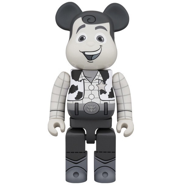 MEDICOM TOY - トイストーリー　woody 1000% Toy Story Woody Black & White Version Bearbrick 1000% by