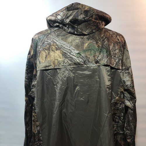 NEW XL Realtree Xtra RAIN COAT JACKET Lightweight Hooded Hunting Waterproof NWT - Picture 6 of 12