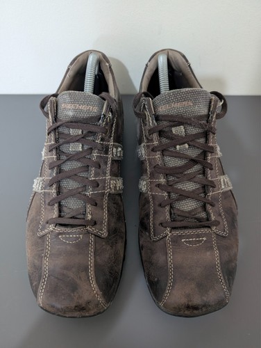 Men's Skechers CityWalk Brown Leather Trainers UK 7 EUR 41 - Picture 2 of 10