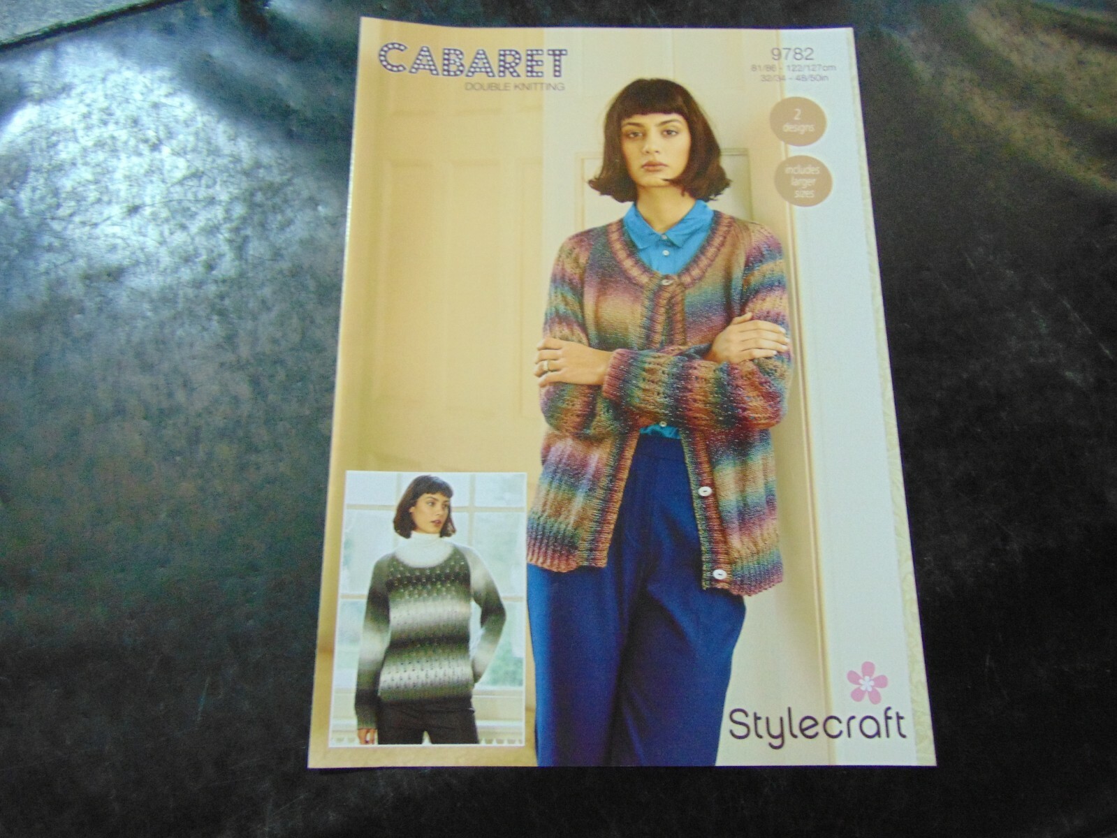 Stylecraft Double Knit Pattern 9782 Cardigan and Jumper 2 Designs 32/34 - 48/50