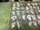 Lot of 50 Atlantic Oyster Shells 3.5 To 5 Inches   Long Polished In The Ocean — photo 7