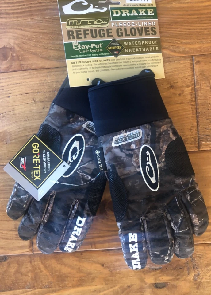 Drake Waterfowl Gloves Gore - Tex MST Waterproof RealTree Timber MPN - DW4504 - Image 4 of 4
