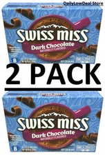 2 PACK - Swiss Miss Dark Chocolate Flavor Hot Cocoa Mix 10 oz (Total 20 oz)