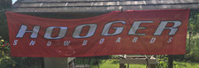 Advertising Banner Hooger (Booger) Vintage Old School Snowboards Gang Advertising Switzerland