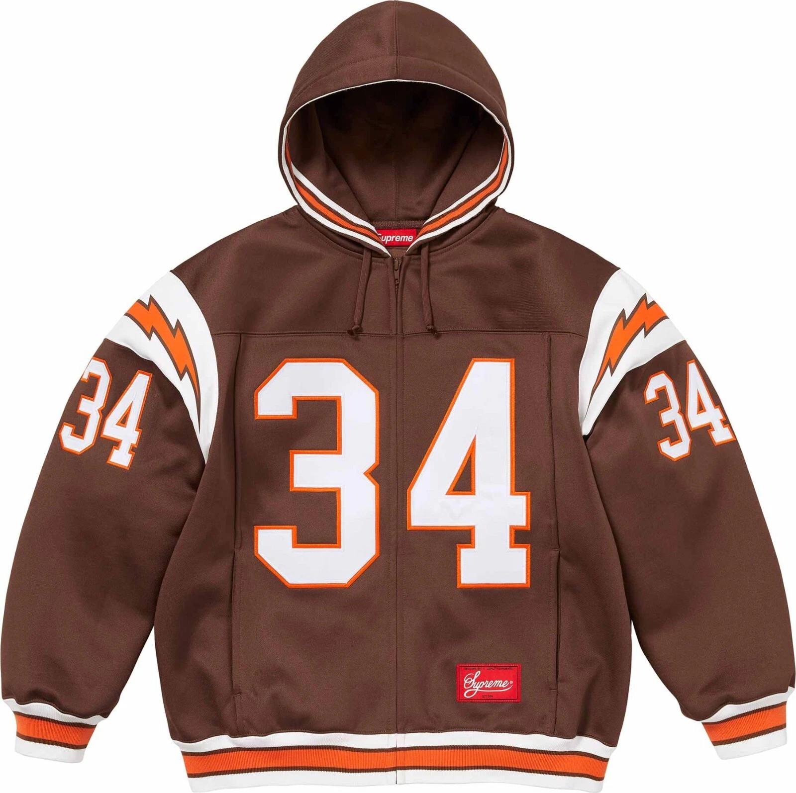 Sweat à capuche zippé Supreme Football (taille S, moyenne)