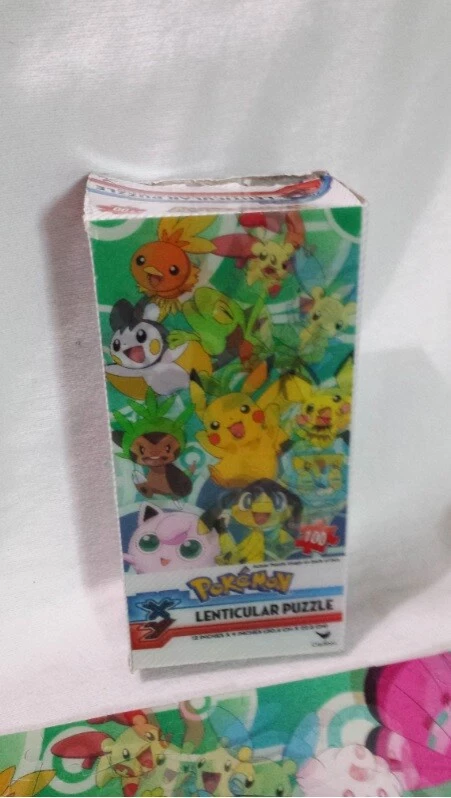 Puzzle Pokemon Lenticular 100 piezas Completo con Caja Abierta 12"x9" Cardenal XY 2015 Foto 2 de 4