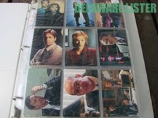 Vintage Lot of 8 pages/sheets of 9x=72 X-Files TV Show Trading Cards✅