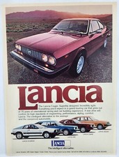 1977 Lancia Coupe Scorpion Red Maroon Original Print Ad Retro 70s 1977 Lancia Coupe Scorpion Red Maroon Original Print Ad Retro 70s