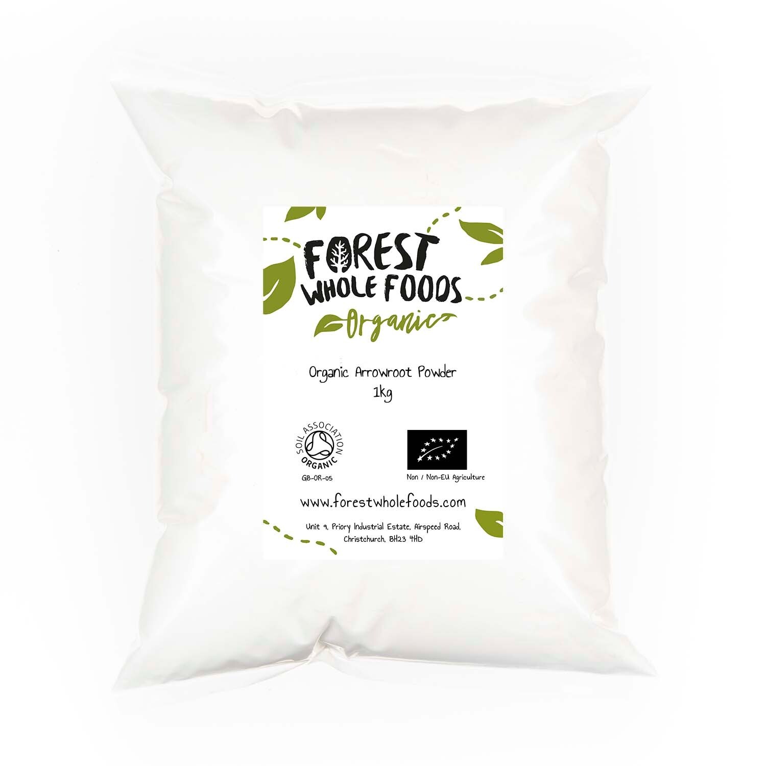 Organic Arrowroot Powder 1kg - Forest Whole Foods