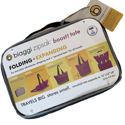 Biaggi Zipsak Boost Tote NAVY Folding 