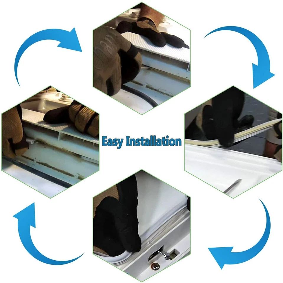 Уплотнение прокладки двери посудомоечной машины WD08X10057 с комплектом WD8X227 и WD8X228 для GE Kenmore - Изображение 4 из 4