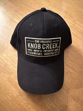 Original Knob Creek Bourbon Whiskey Hat Cap Black Baseball Distillery Kentucky
