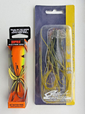 Lot De Leurres Grenouille ILLEX Gavacho Et Rapala Skitter BX 05 Pour Pêche En Surface