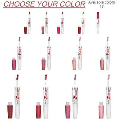 Maybelline Super Stay 24  2-Step Liquid Lipstick Makeup, Long Lasting Highly Pig