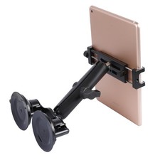 Aluminum Tablet Holder with Dual Suction Cup Base for Car/Boat Windshield, Ta...