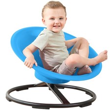 HAPPYMATY Spinning Chair Autistic Kids Ages 3+, Sensory Sit & Spin Toy, Bright B