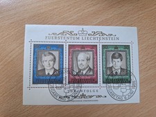 Liechtenstein 1988 50 lat regencji blok 13 ze stemplem pierwszego dnia (J24)