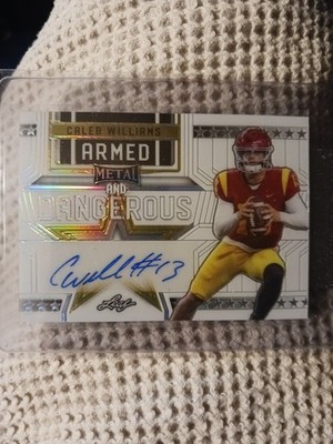 2023 Caleb Williams 1/1 Auto Black/Gold Metal Armed and Dangerous