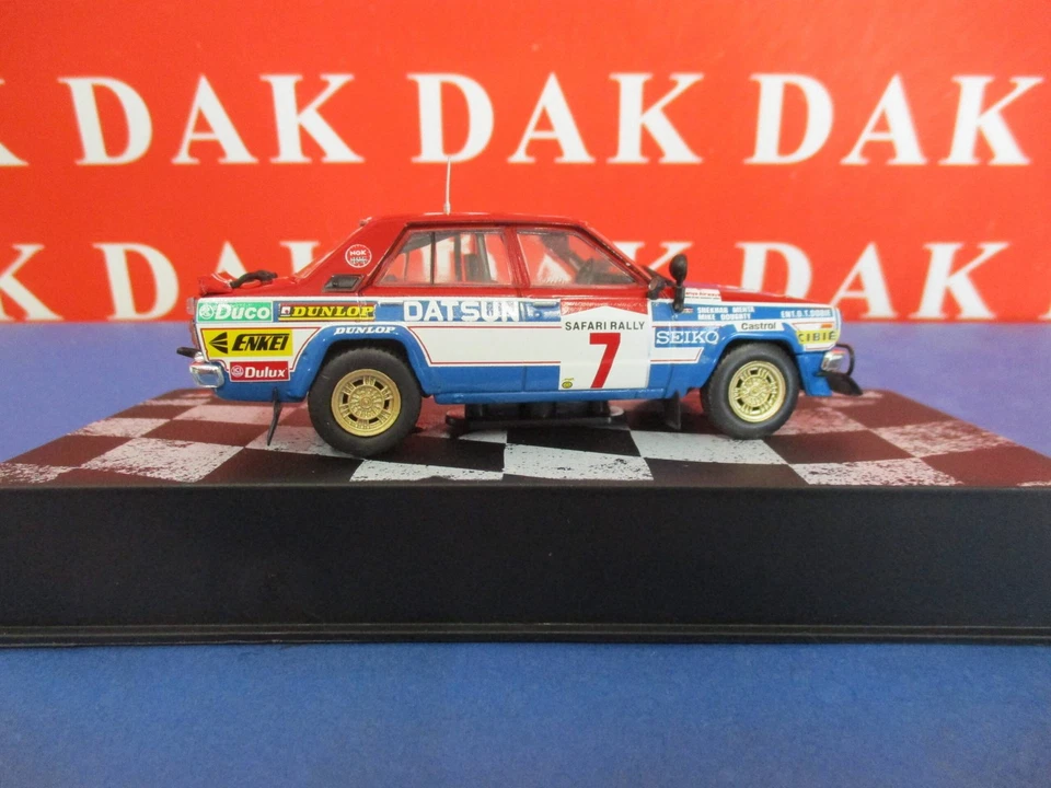 Die cast 1/43 Modellino Auto Datsun Violet GT Rally Safari 1981 S. Mehta - Immagine 4 di 4