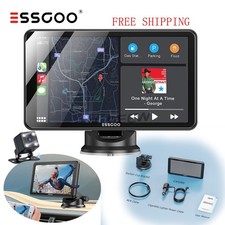 7Zoll Carplay Android Auto 4K AHD Rückfahrkamera Kabellos AUX Mit Tragbar Monito