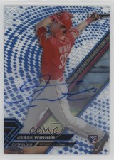 2017 Topps High Tek Blue Rainbow Auto 3/50 Jesse Winker #HT-JW Auto m4h