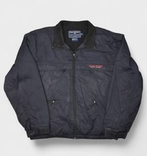 Polo Sport Jacket Mens Large Navy Fleece Lined Zip Bomber Ralph Lauren Vintage