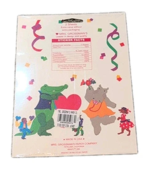 Mrs Grossman's Large Colorful Alphabet Stickers, Lot B Qty 4 - Image 3 of 3