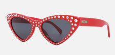 HOT! NEW MOSCHINO Cat Eye Ladies Sunglasses MOS006/S/STR 0C9A/IR 52 MOS006/S/STR