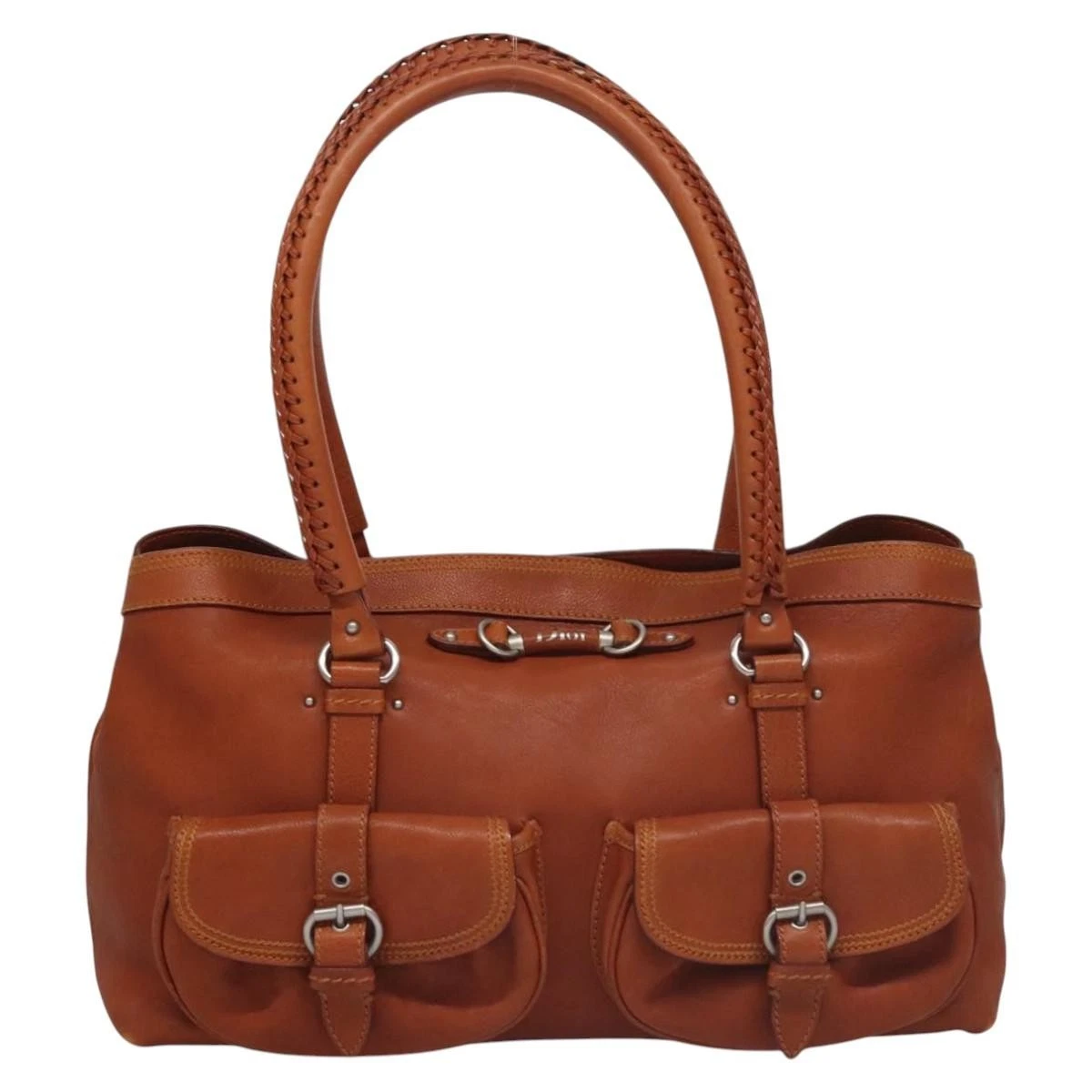 Sac bandoulière Dior My Dior en cuir camel authentique