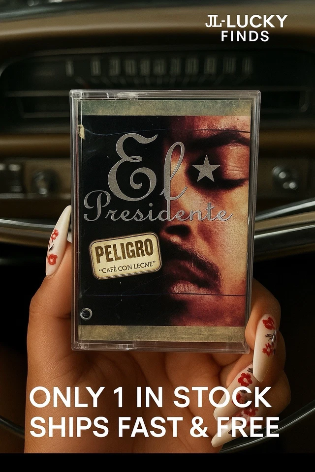 El Presidente – Peligro Café Con Leche 1996 Cassette BMG Latin Rap Rare Tape - Image 4 of 4