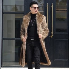 Cappotto uomo visone ispessito invernale nuovo pelliccia di volpe business formale caldo cappotto esteso