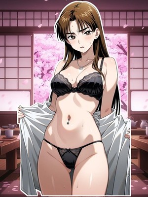 Adult Anime Waifu Initial D Mako Sato 6'' Vinyl Sticker