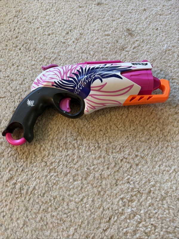 Nerf Rebelle Sweet Revenge 5 Dart Hammer Action Prime Revolver Tested Working