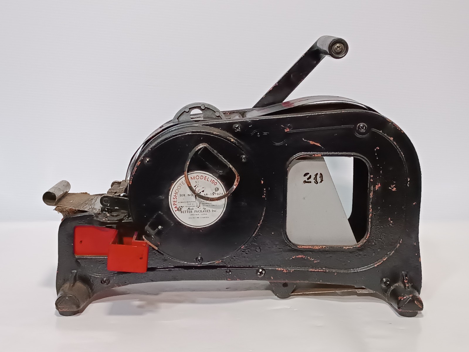 Better Packages Model 100 Vintage Industrial Tape Shooter Packaging Dispenser