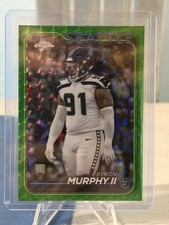 2024 Topps Chrome #297 Byron Murphy II Green Sonar Refractor /99