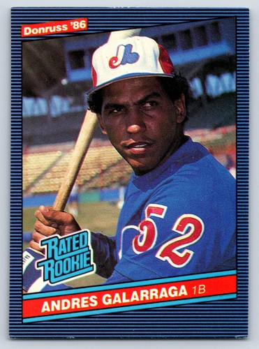 Andres Galarraga [Accent Mark Over Andres] #33 1986 Donruss card