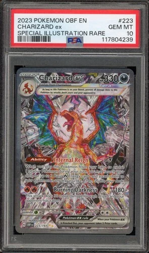 Pokemon Charizard ex Obsidian Flames Special Illustration Rare #223 PSA 10
