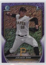 2023 Bowman Chrome Prospects Purple Shimmer Refractor 12/250 Jun-Seok Shim 05nn