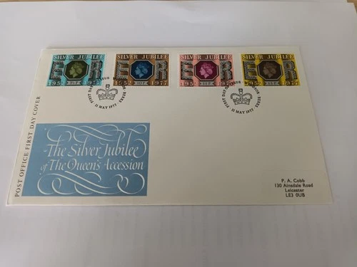 GB STAMPS. RARE FIRST DAY COVER .1977 SILVER JUBILEE. WINDSOR POSTCODE